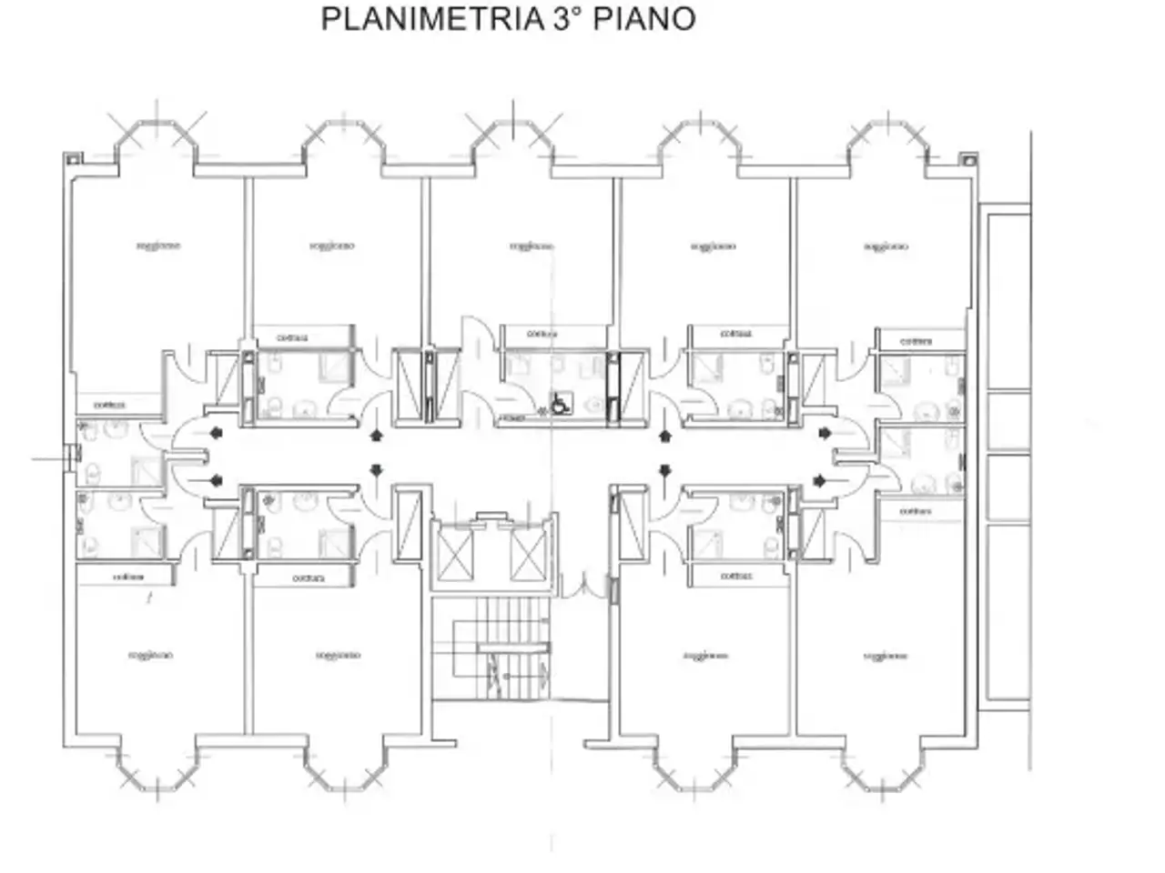 Hotel in Via Maestri del Commercio, Biella, {3} - Planimetria 1