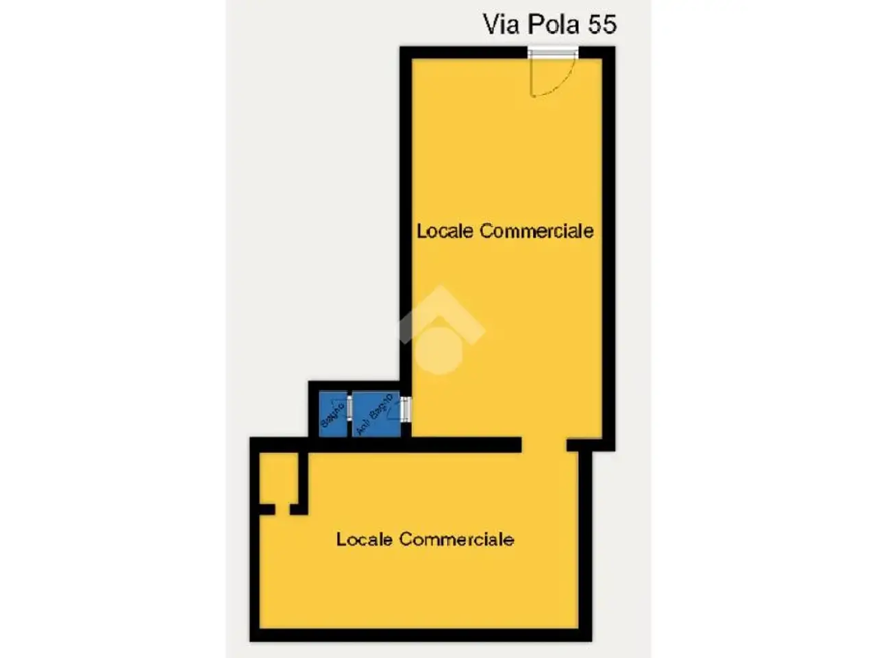 Negozio in Via Pola, Cagliari, {3} - Planimetria 1