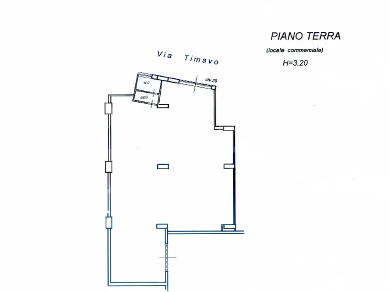 Negozio in Via Timavo, Bari, {3} - Planimetria 1