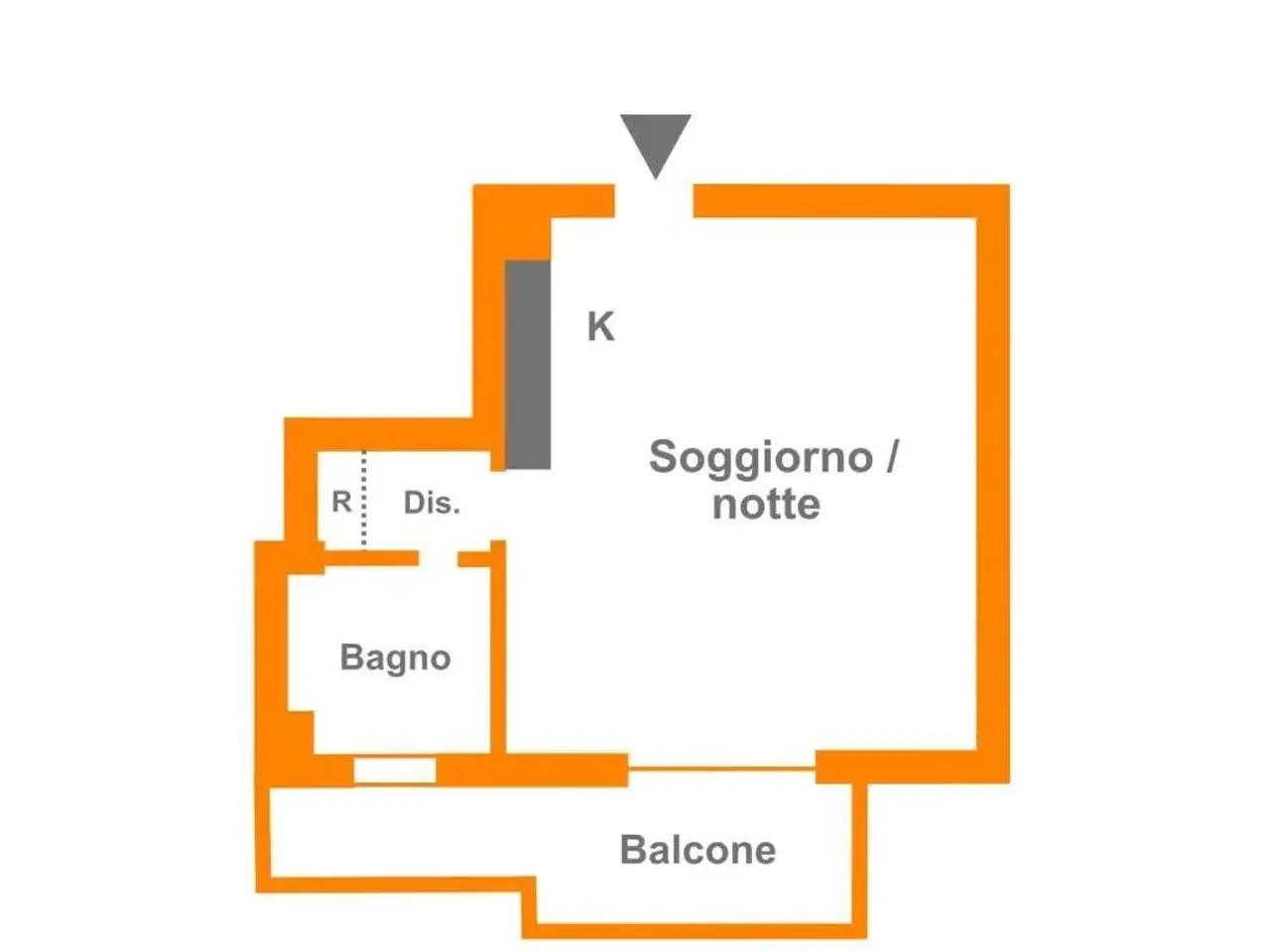 Monolocale in vendita, Via Milano 80, Sesto San Giovanni - Planimetria 1