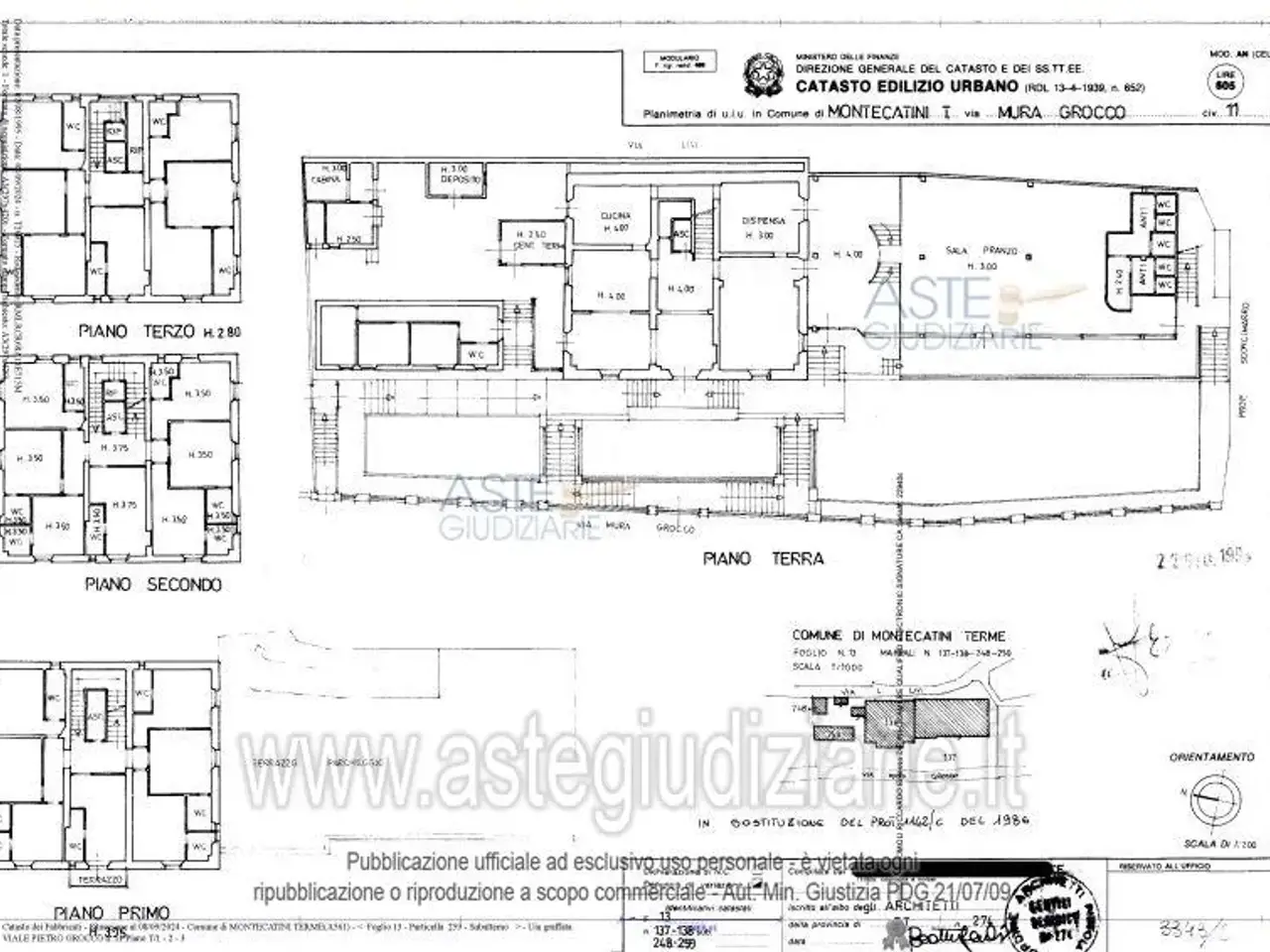 Albergo in Via Mura Pietro Grocco, 51016 Montecatini Terme Pt, Italia 51016, Montecatini Terme, {3} - Planimetria 1