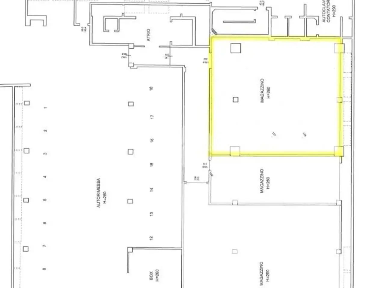 Magazzino in Via Brembo, Milano, {3} - Planimetria 1
