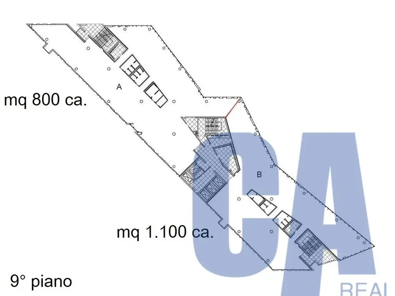 Ufficio in Via del Mulino, Assago, {3} - Planimetria 1