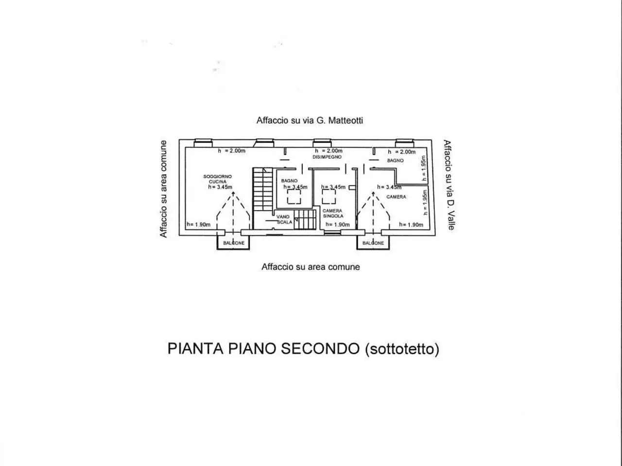 Attico in vendita, Via Giacomo Matteotti 33, San Maurizio Canavese - Planimetria 1