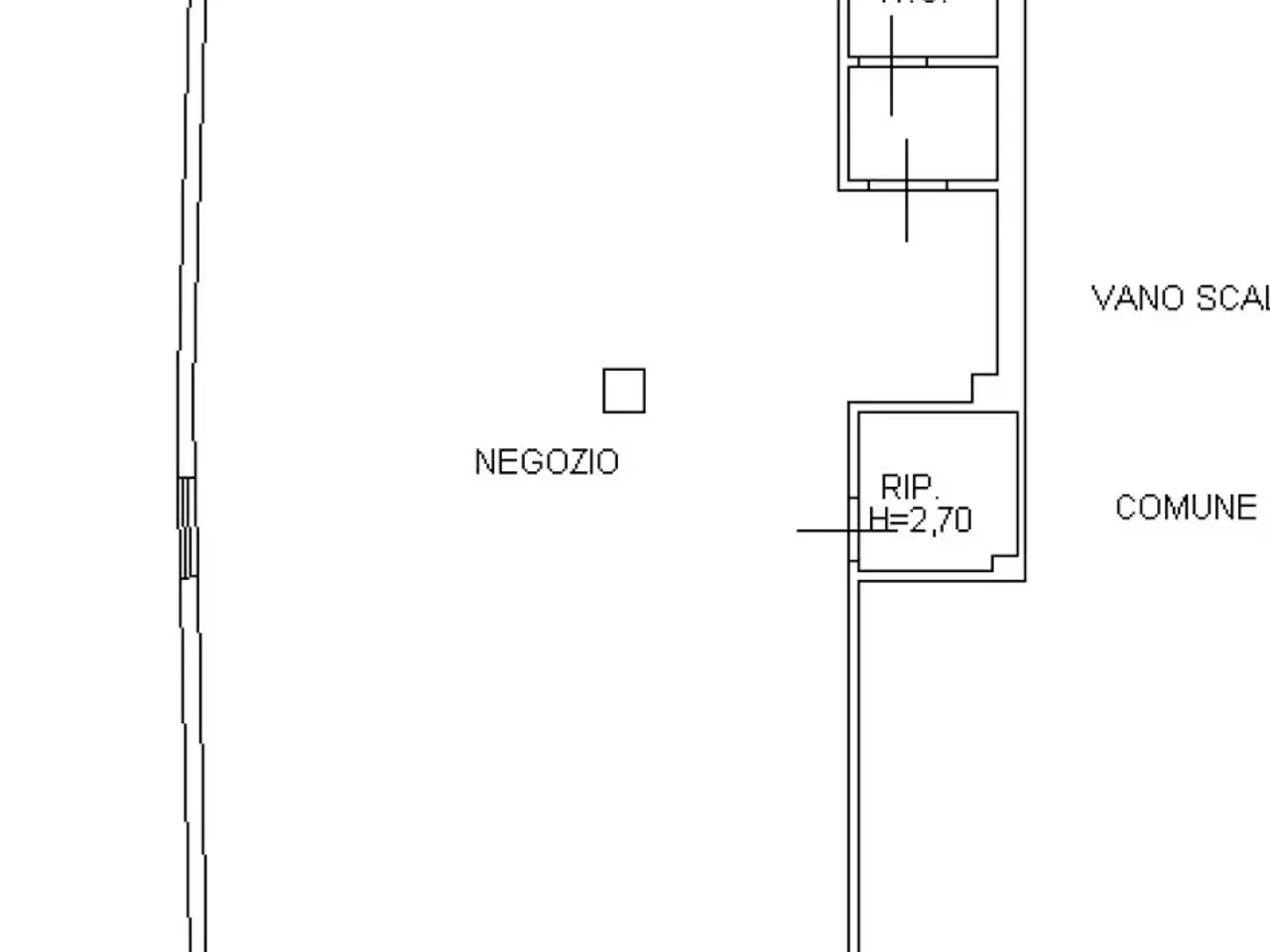 Palazzina commerciale in Corso Canale, Alba, {3} - Planimetria 1