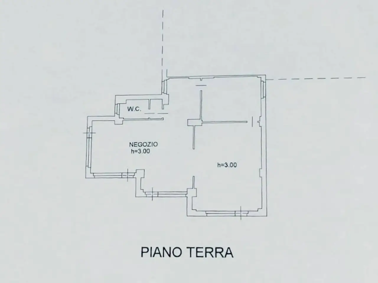 Negozio in Via Serraloggia 130, Fabriano, {3} - Planimetria 1
