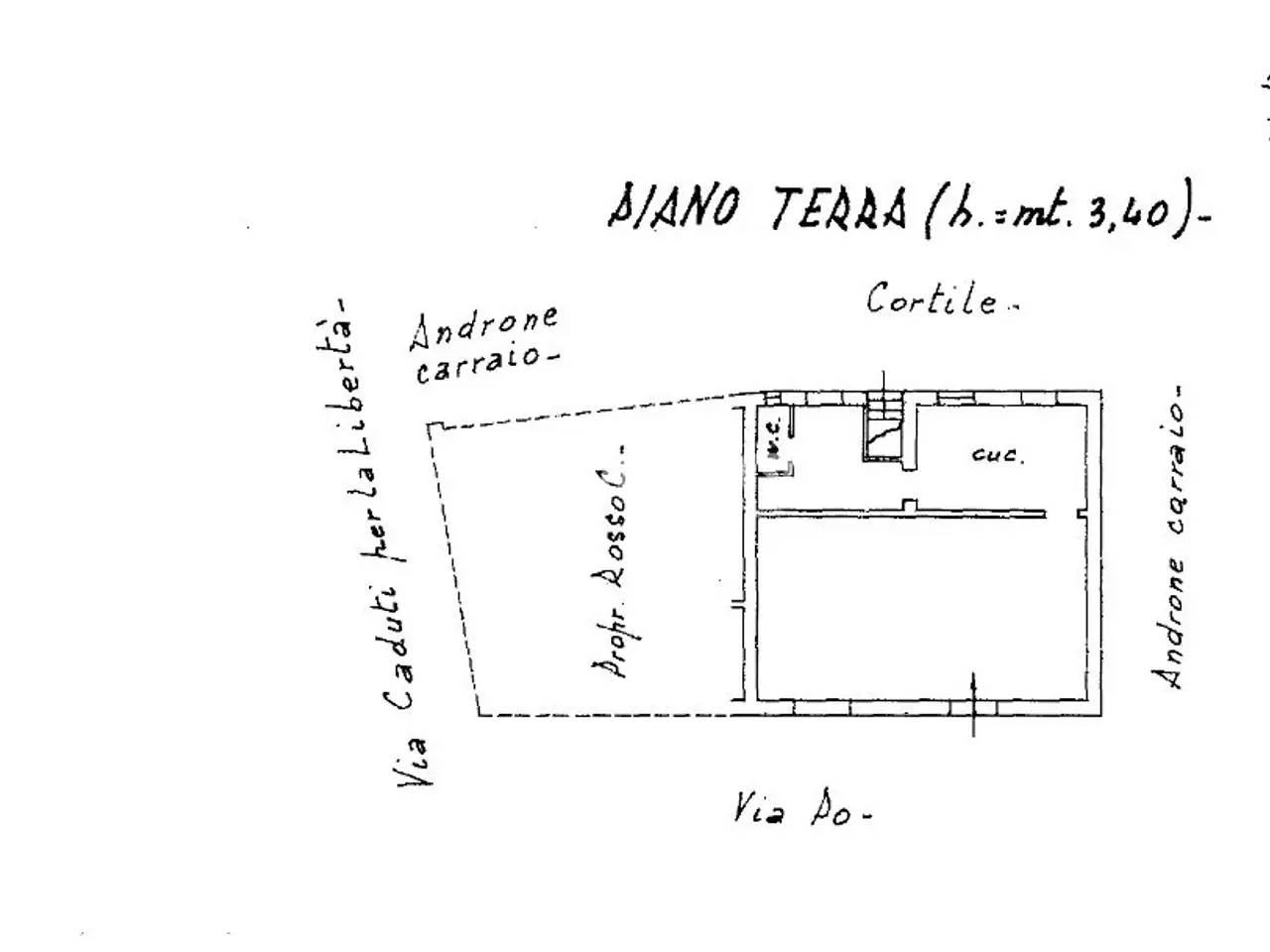 Negozio in Via Po, Chivasso, {3} - Planimetria 1