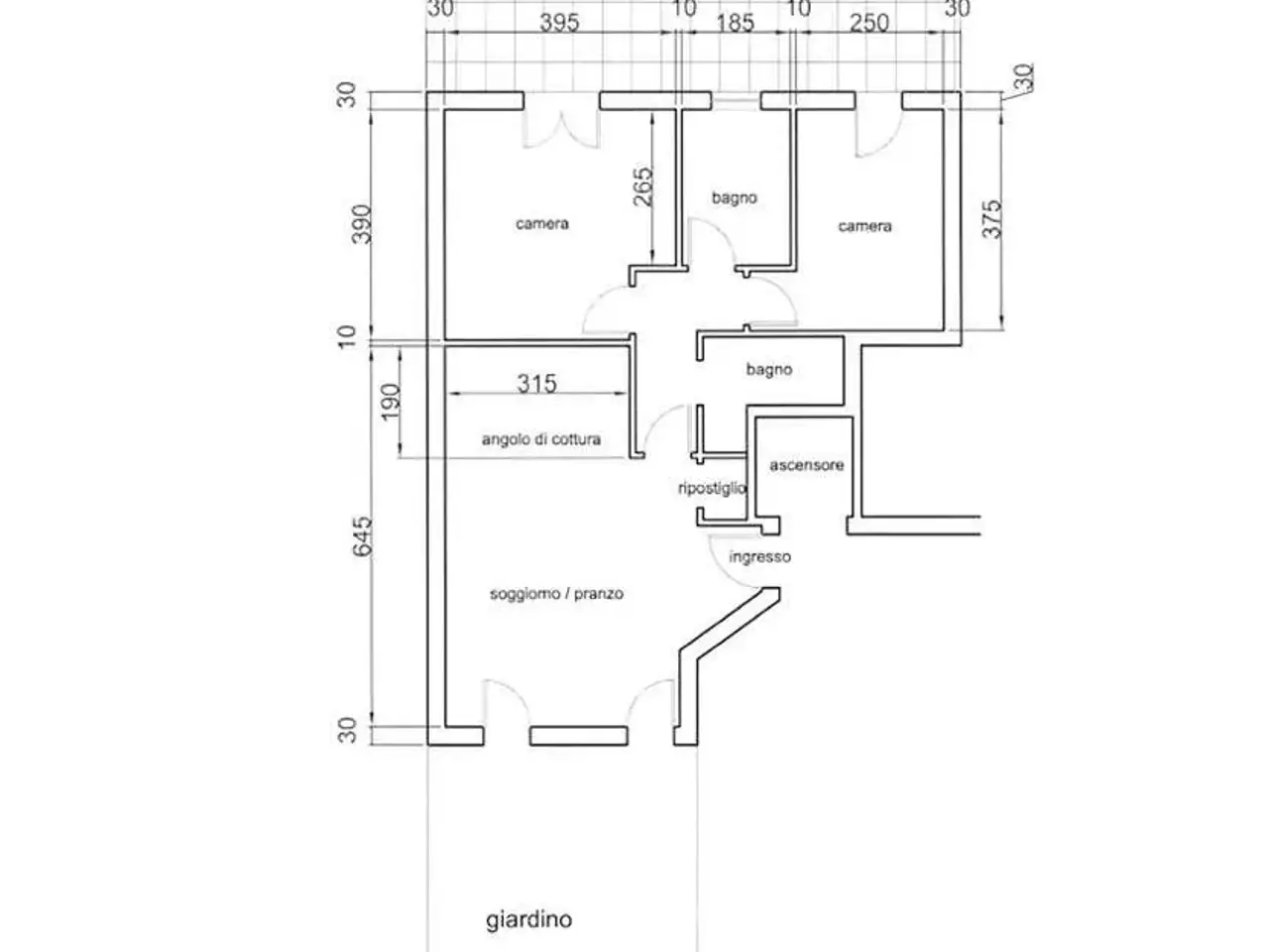Trilocale in vendita, Via Mar Tirreno , 10, Mira - Planimetria 1