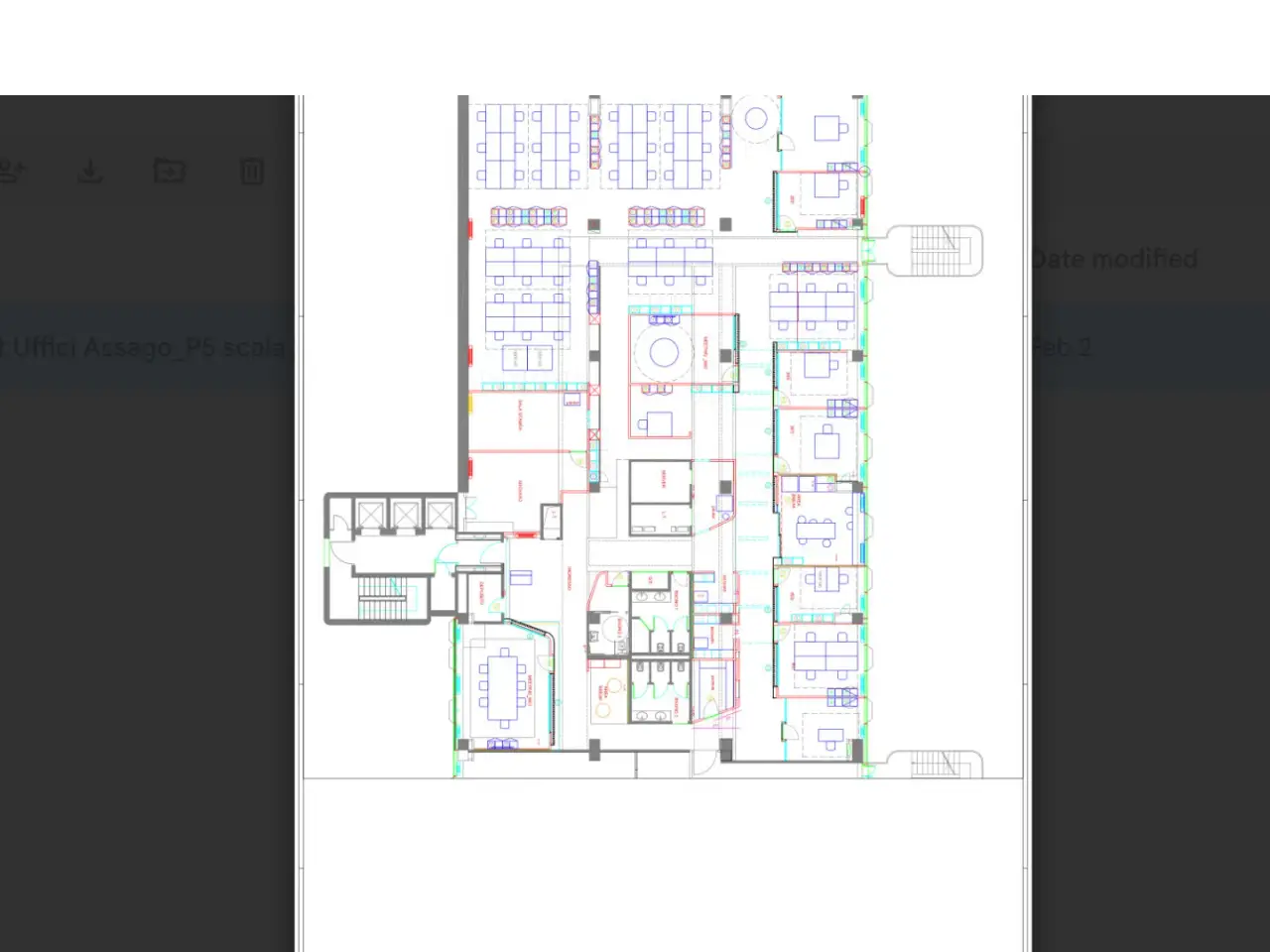 Ufficio in Strada 6 a11, Assago, {3} - Planimetria 1