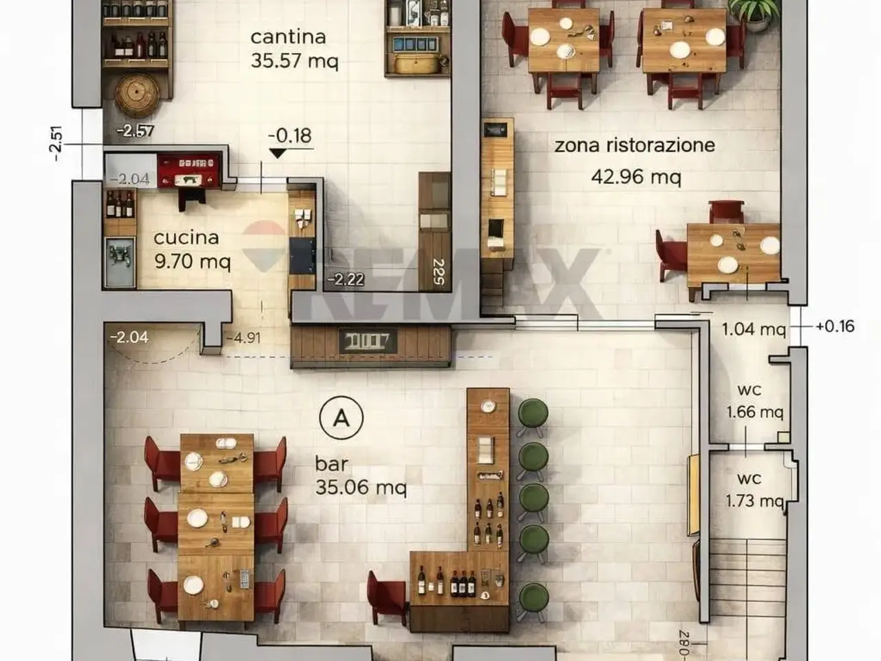 Negozio in Via Ponte Botta 18, Sedrina, {3} - Planimetria 1