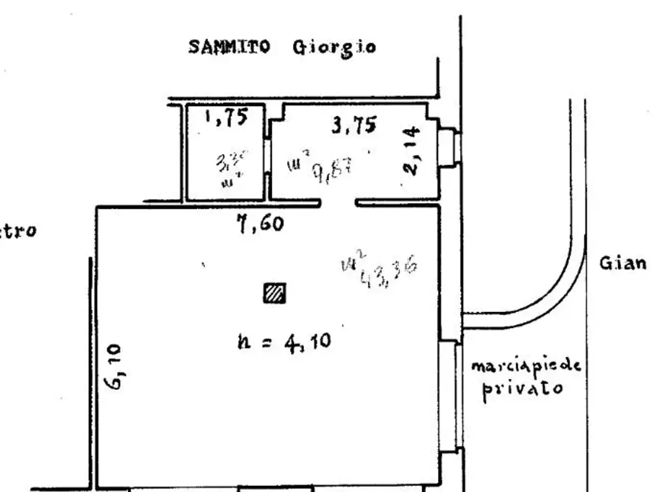 Negozio in Via Duchessa di Galliera 71, Roma, {3} - Planimetria 1