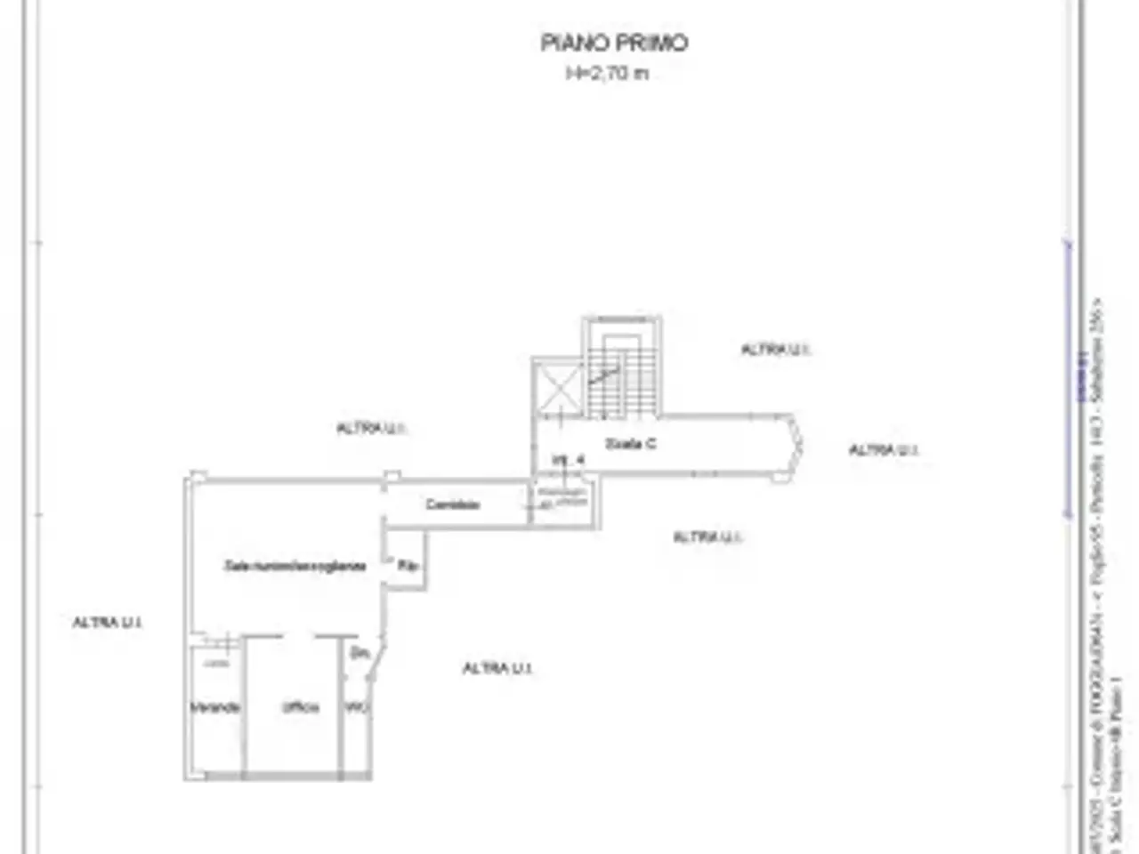 Ufficio in Corso del Mezzogiorno 34/B, Foggia, {3} - Planimetria 1