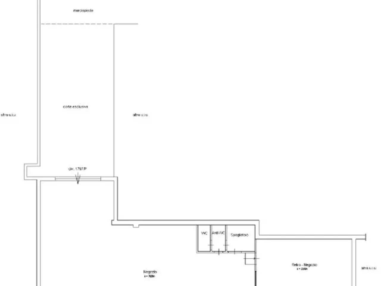 Negozio in Via Casilina 1797, Roma, {3} - Planimetria 1