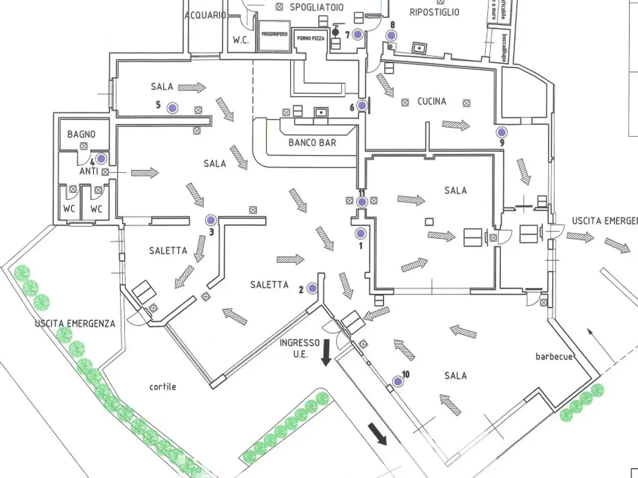 Ristorante in Maso Milano, Sporminore, {3} - Planimetria 1