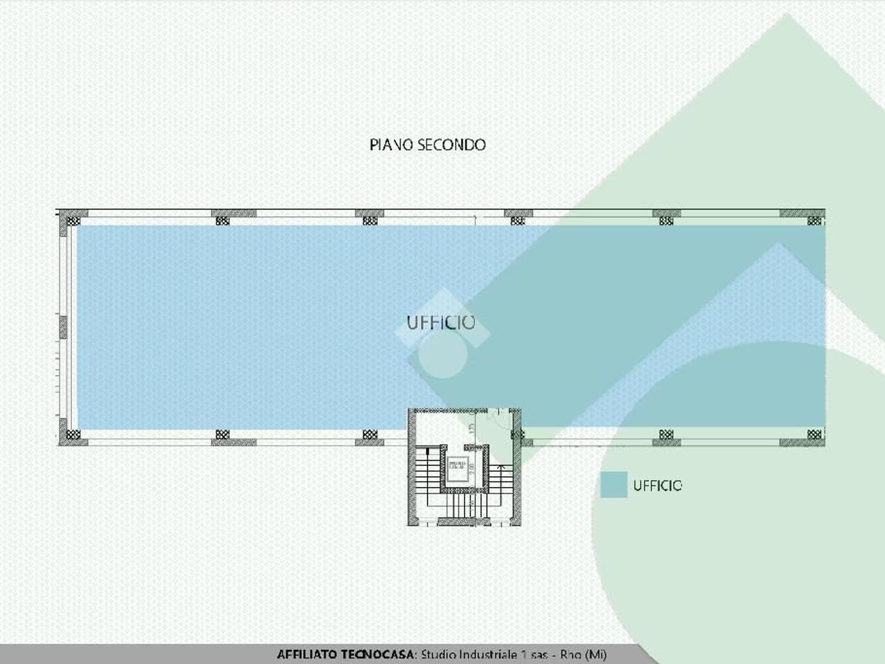 Ufficio in Via Alcide De Gasperi, Bareggio, {3} - Planimetria 1