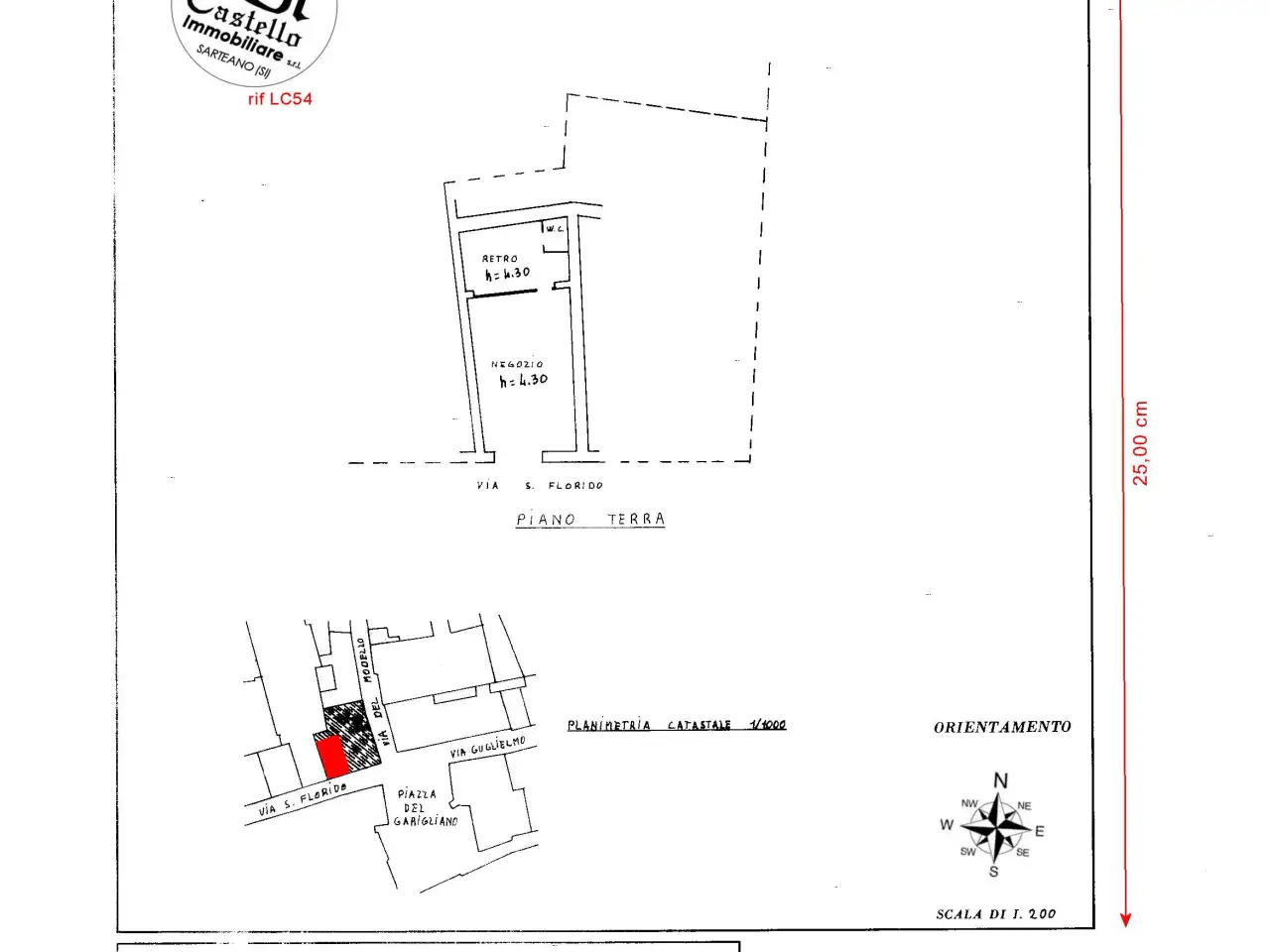 Locale commerciale in Via San Florido 21, Citta' Di Castello, {3} - Planimetria 1