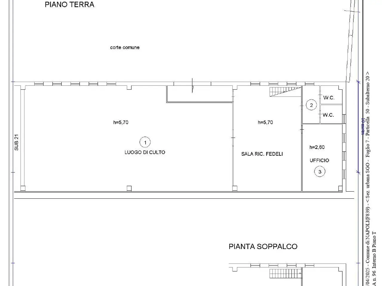 Capannone in Via Nuova Villa 96, Napoli, {3} - Planimetria 1