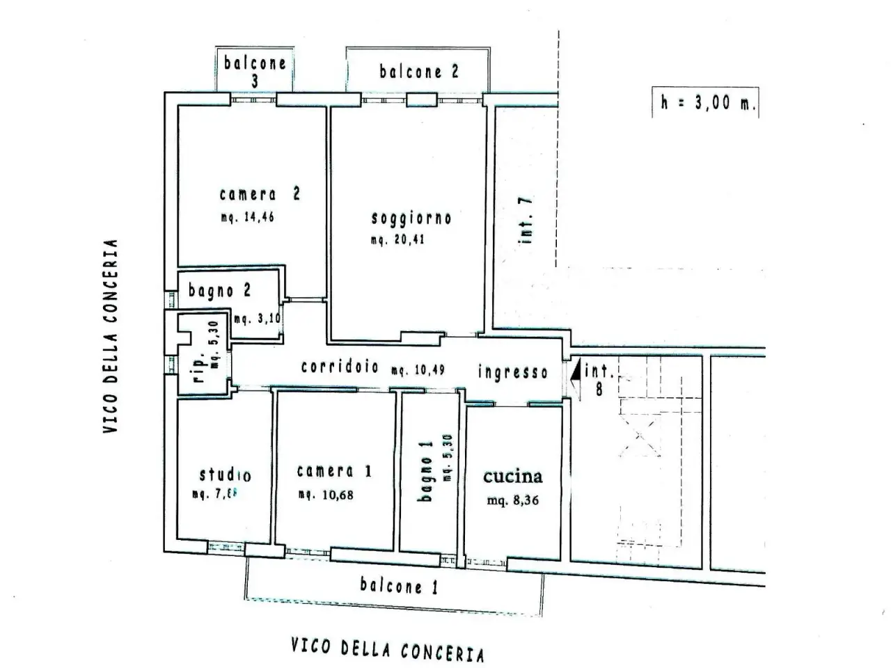 Quadrilocale in vendita, Via Municipio, Borgio Verezzi - Planimetria 1