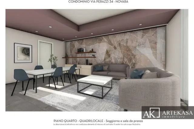Quadrilocale in vendita, Via Costantino Perazzi 34, Novara - Foto 1