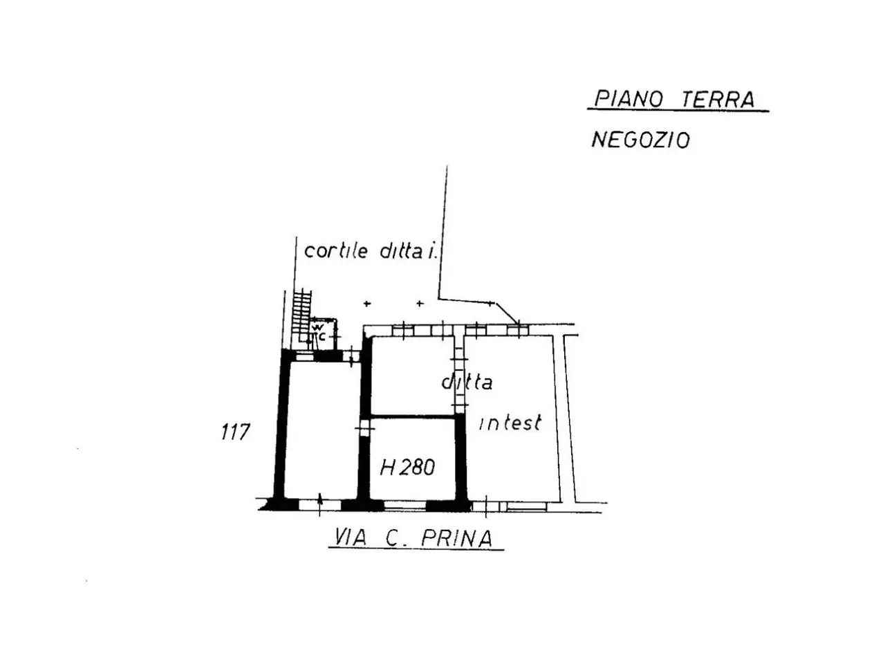 Negozio in Via Prina 8, Monza, {3} - Planimetria 1