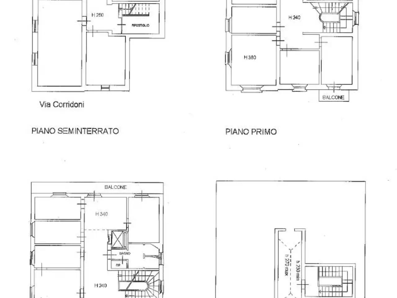 Palazzina commerciale in Via Filippo Corridoni 36, Pisa, {3} - Planimetria 1