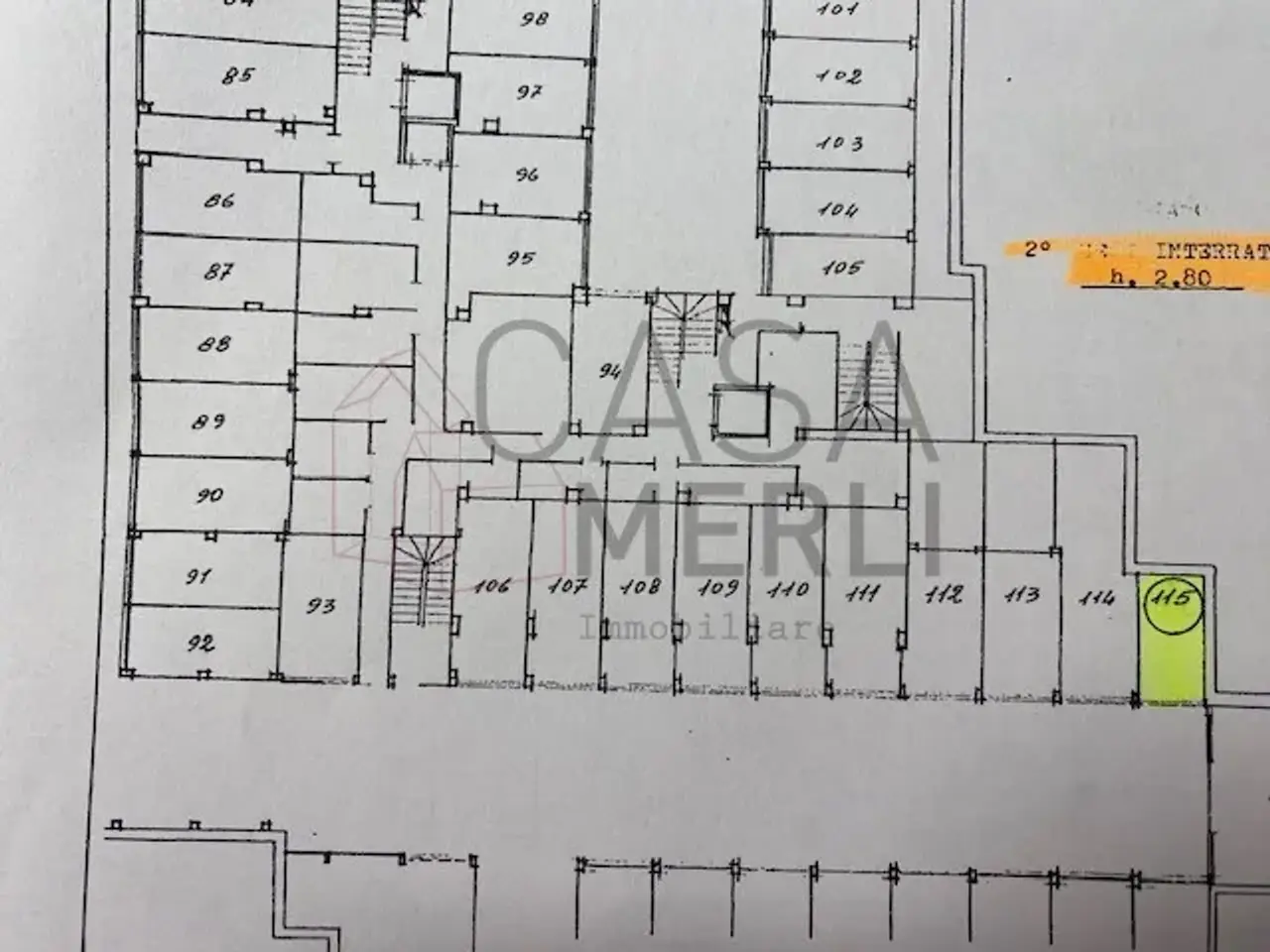 Parcheggio chiuso in Corso-Avenue Btg. Aosta 6, Aosta, {3} - Planimetria 1
