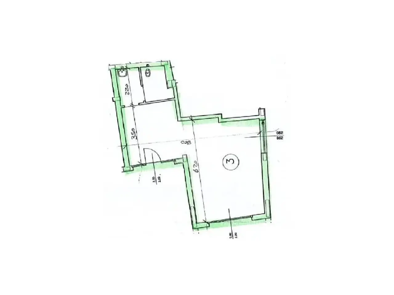 Negozio in Via Andrea Verga, Treviglio, {3} - Planimetria 1