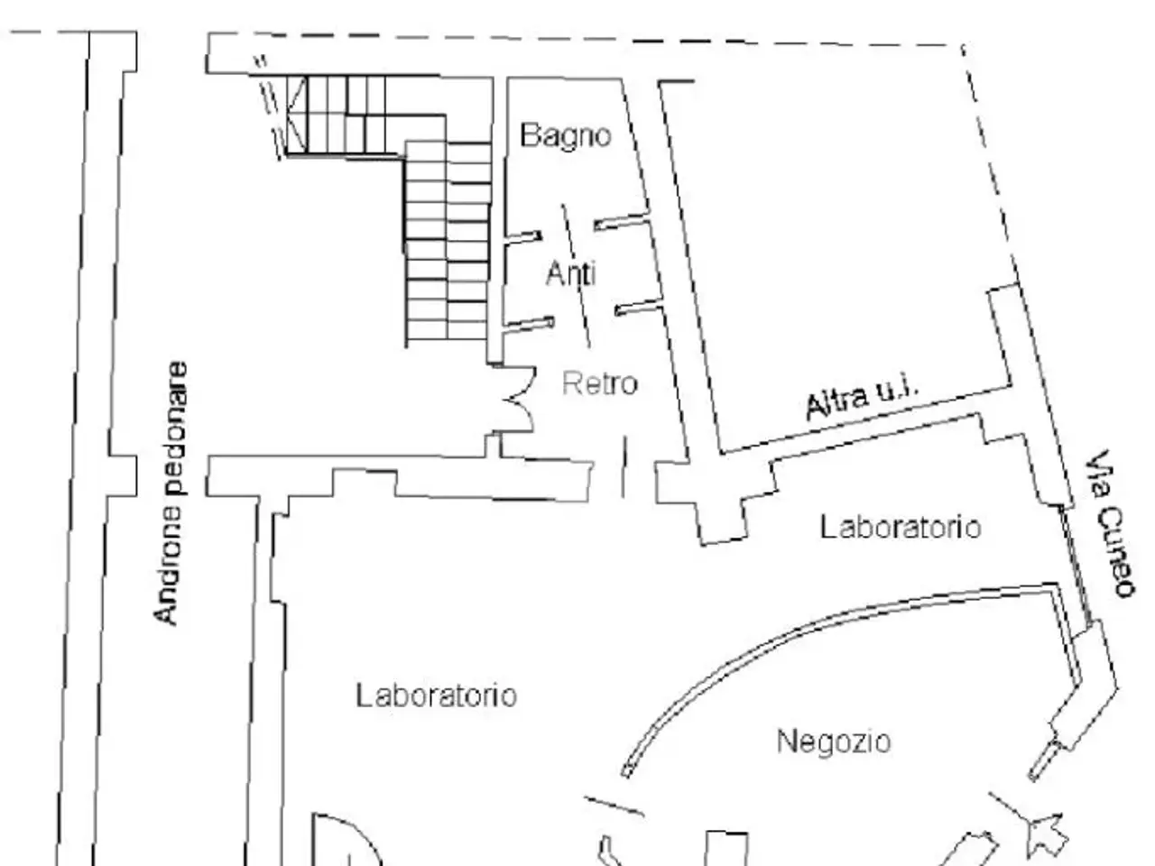 Negozio in Via Damiano Luigi 11, Torino, {3} - Planimetria 1