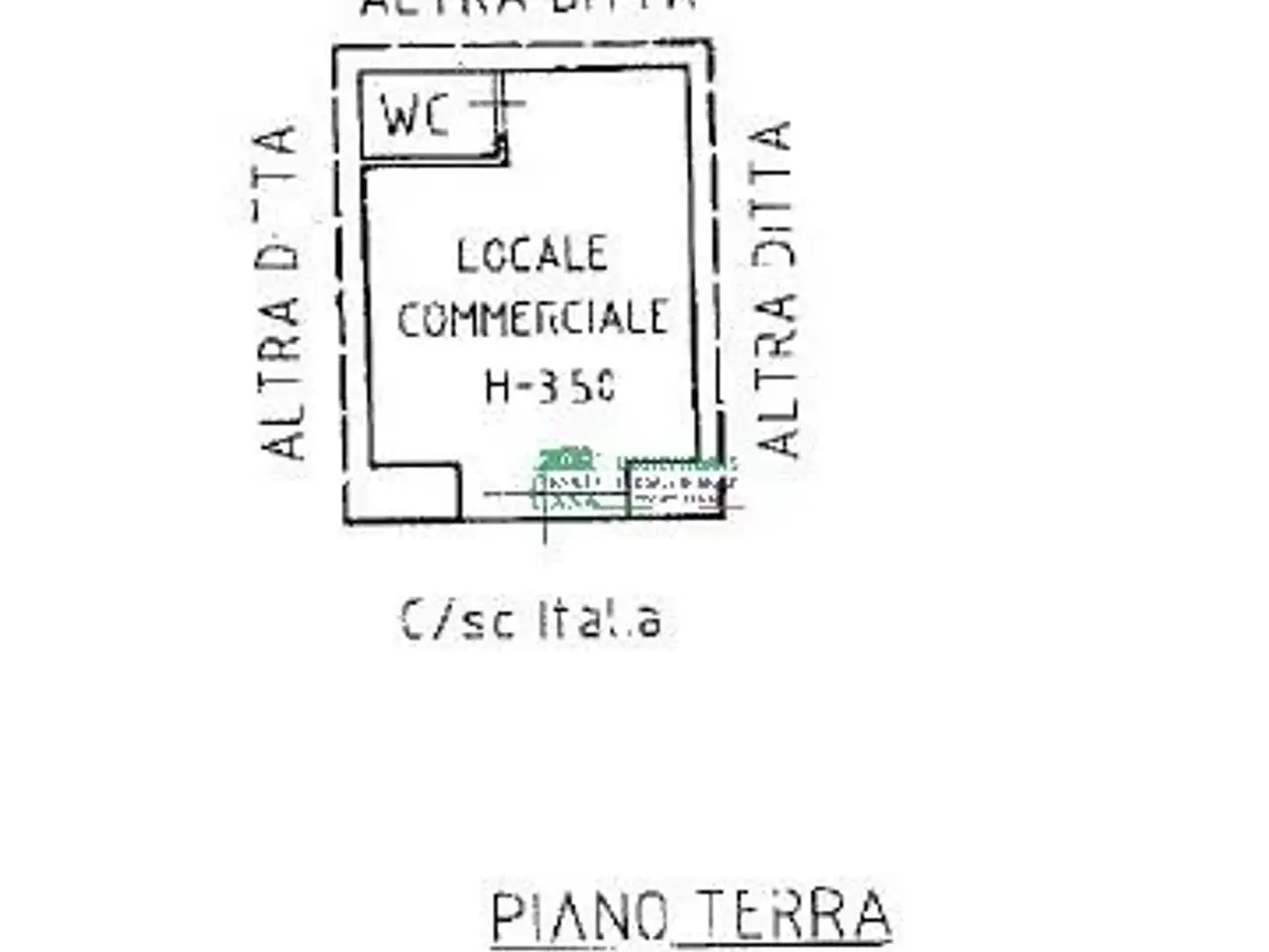 Locale commerciale in Corso Italia, Ragusa, {3} - Planimetria 1