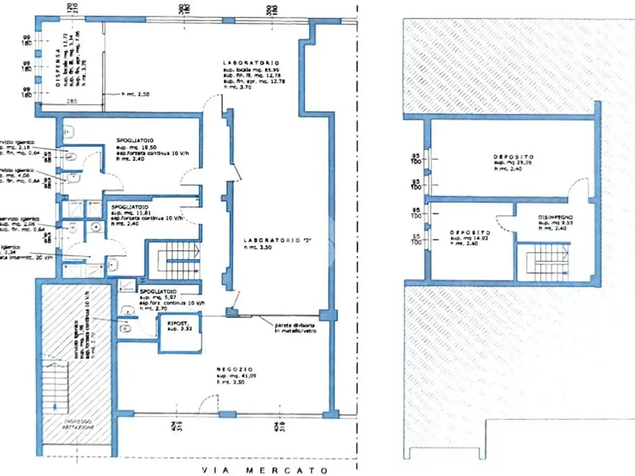 Negozio in Via Mercato 1, Crema, {3} - Planimetria 1