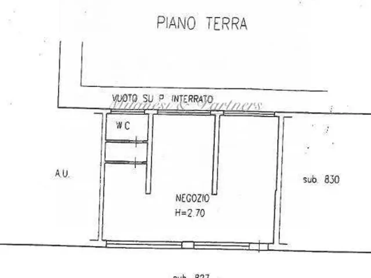 Negozio in Piazza Giovanni Paolo II 109, Brembate Di Sopra, {3} - Planimetria 1