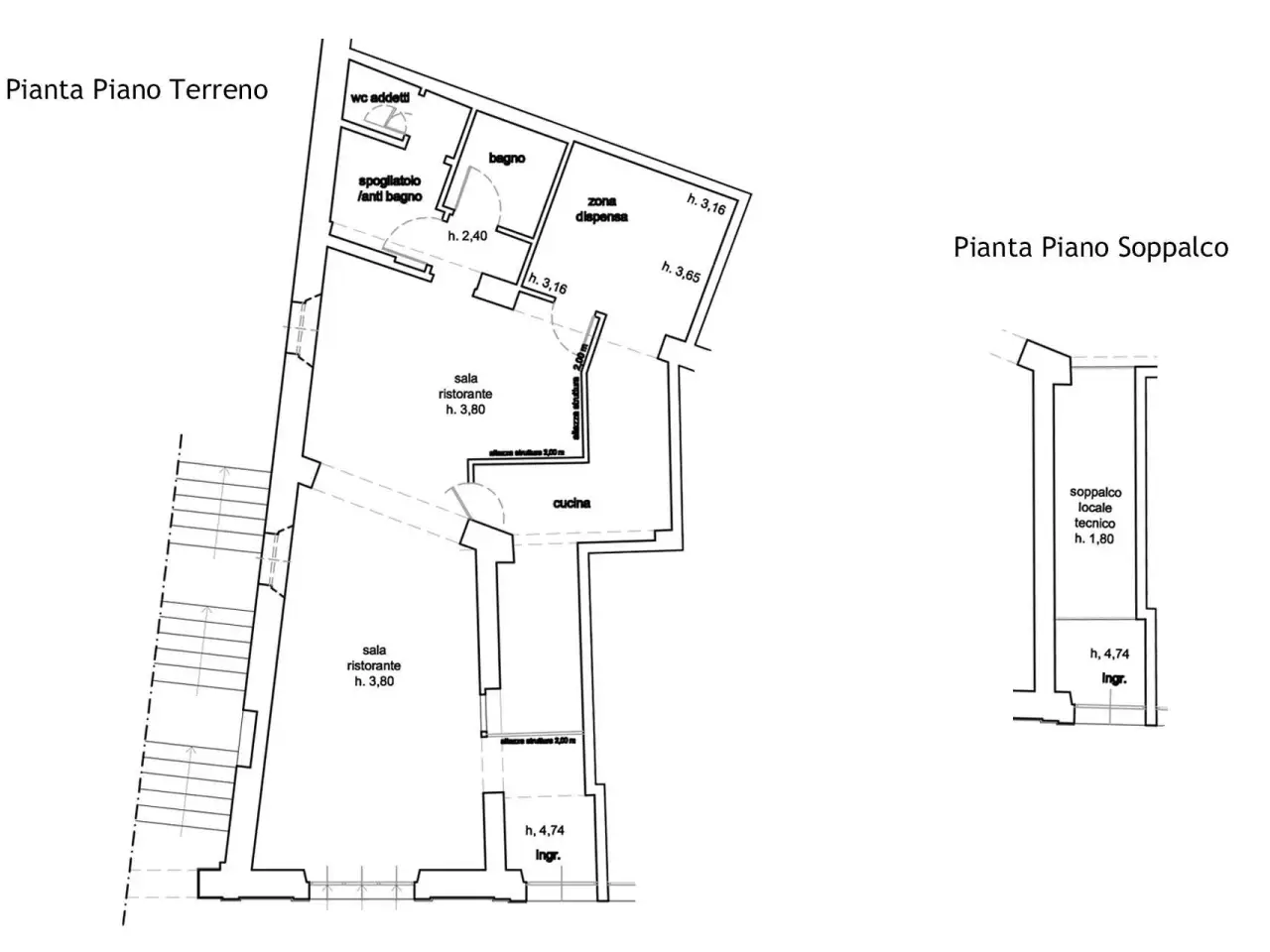 Ristorante in , Siena, {3} - Planimetria 1