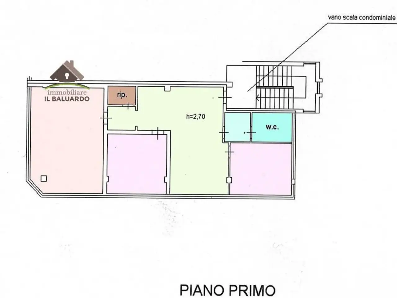 Ufficio in Viale Castracani, Lucca, {3} - Planimetria 1