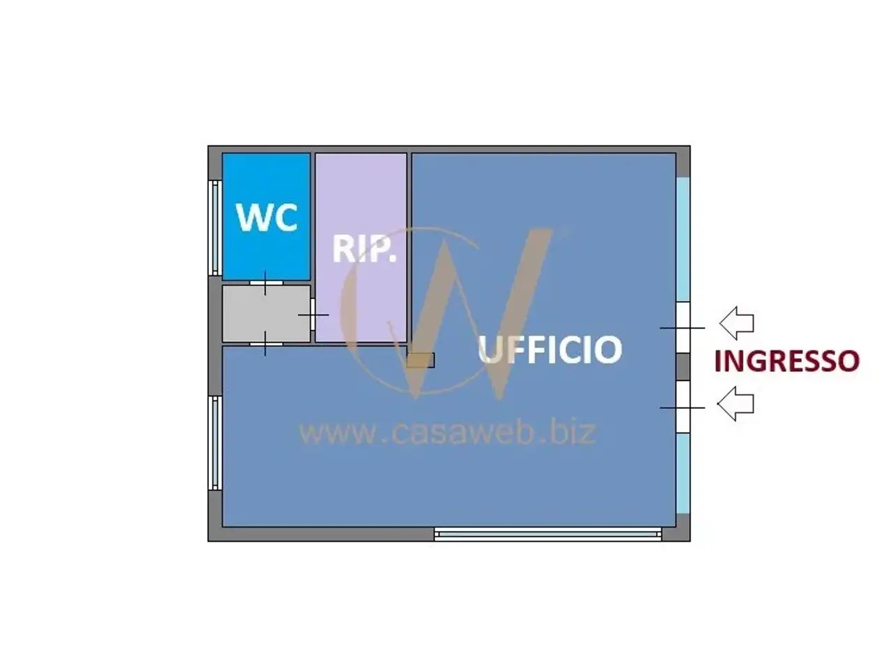 Ufficio in Via Regalone, Casagiove, {3} - Planimetria 1