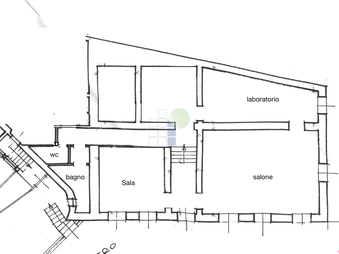 Palazzina commerciale in Piazza di Montenero 15, Livorno, {3} - Planimetria 1