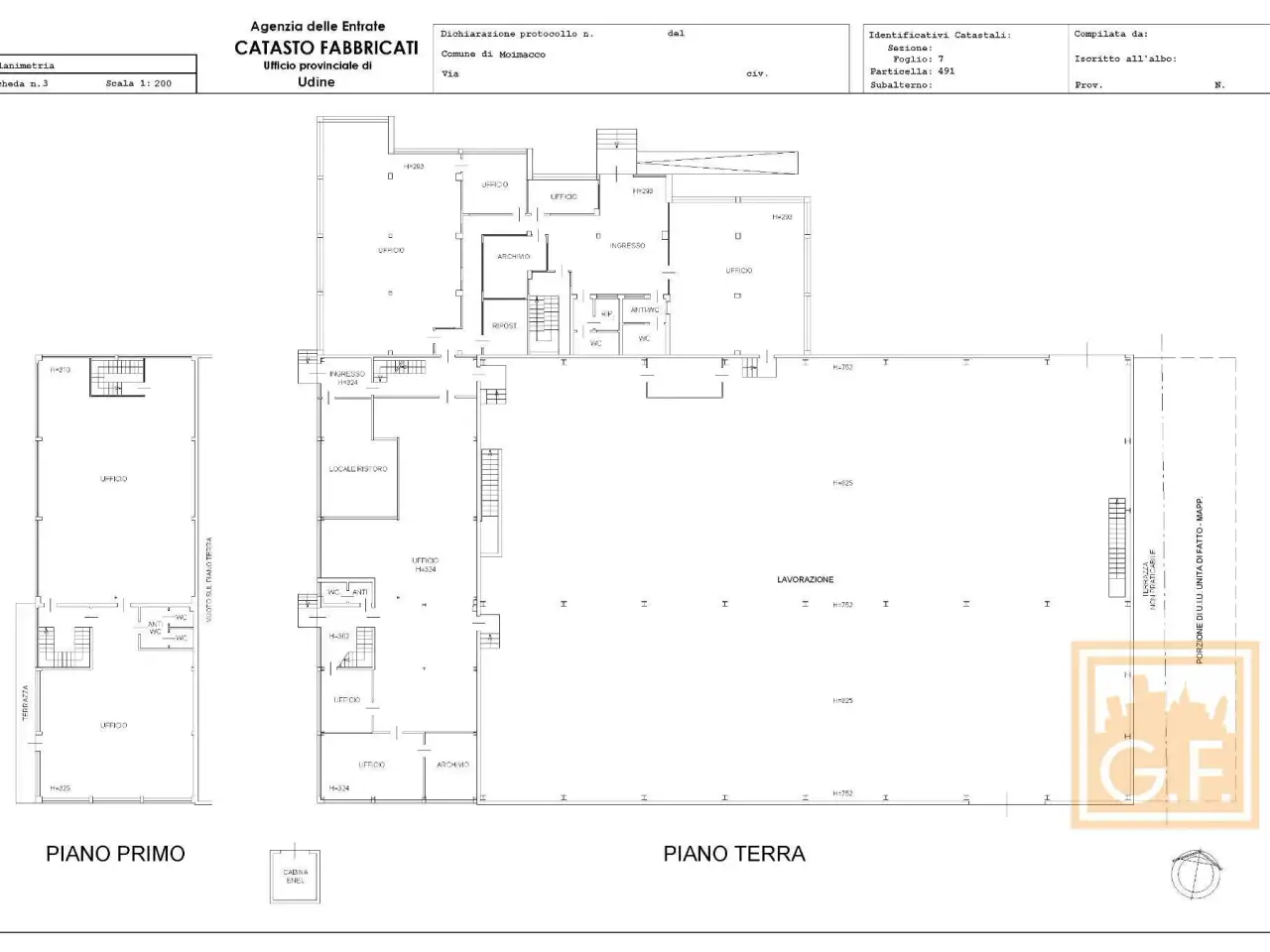 Capannone in Via dell'Industria, Moimacco, {3} - Planimetria 1