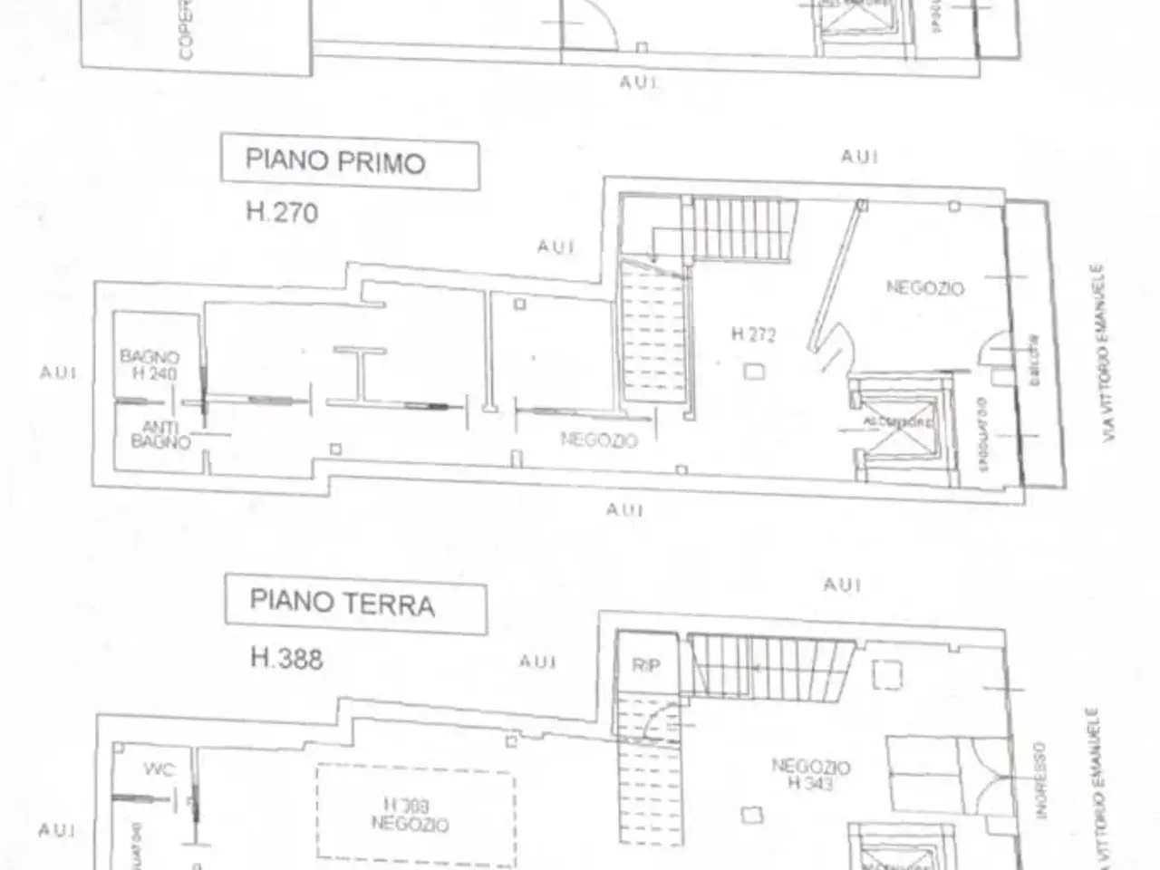 Negozio in Via Vittorio Emanuele Secondo 28, Monza, {3} - Planimetria 1