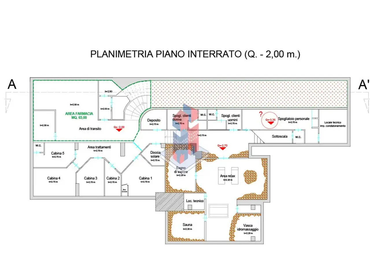 Negozio in Vomero - Via Gianlorenzo Bernini, Napoli, {3} - Planimetria 1
