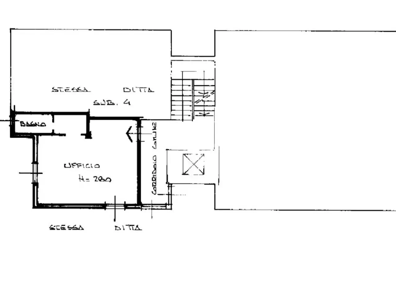 Ufficio in Via Felice Cavallotti 45, Lodi, {3} - Planimetria 1