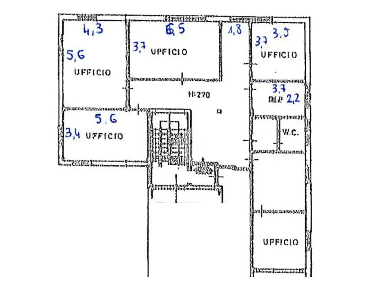Ufficio in Via Maffoni 1, Chiari, {3} - Planimetria 1