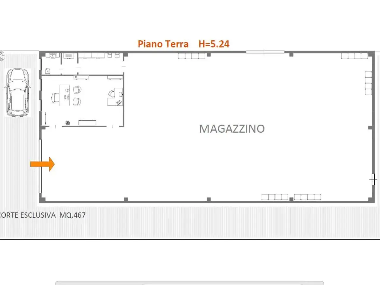 Capannone in , Susegana, {3} - Planimetria 1