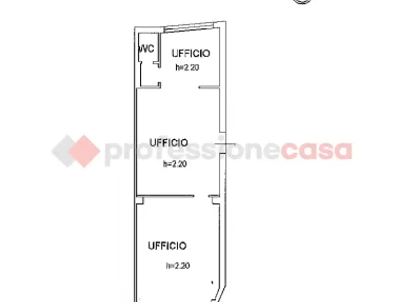 Ufficio in Via Vittorio Veneto  23, Casaleone, {3} - Planimetria 1