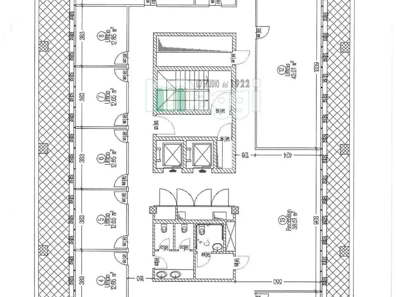 Ufficio in Via della Giustizia, Milano, {3} - Planimetria 1