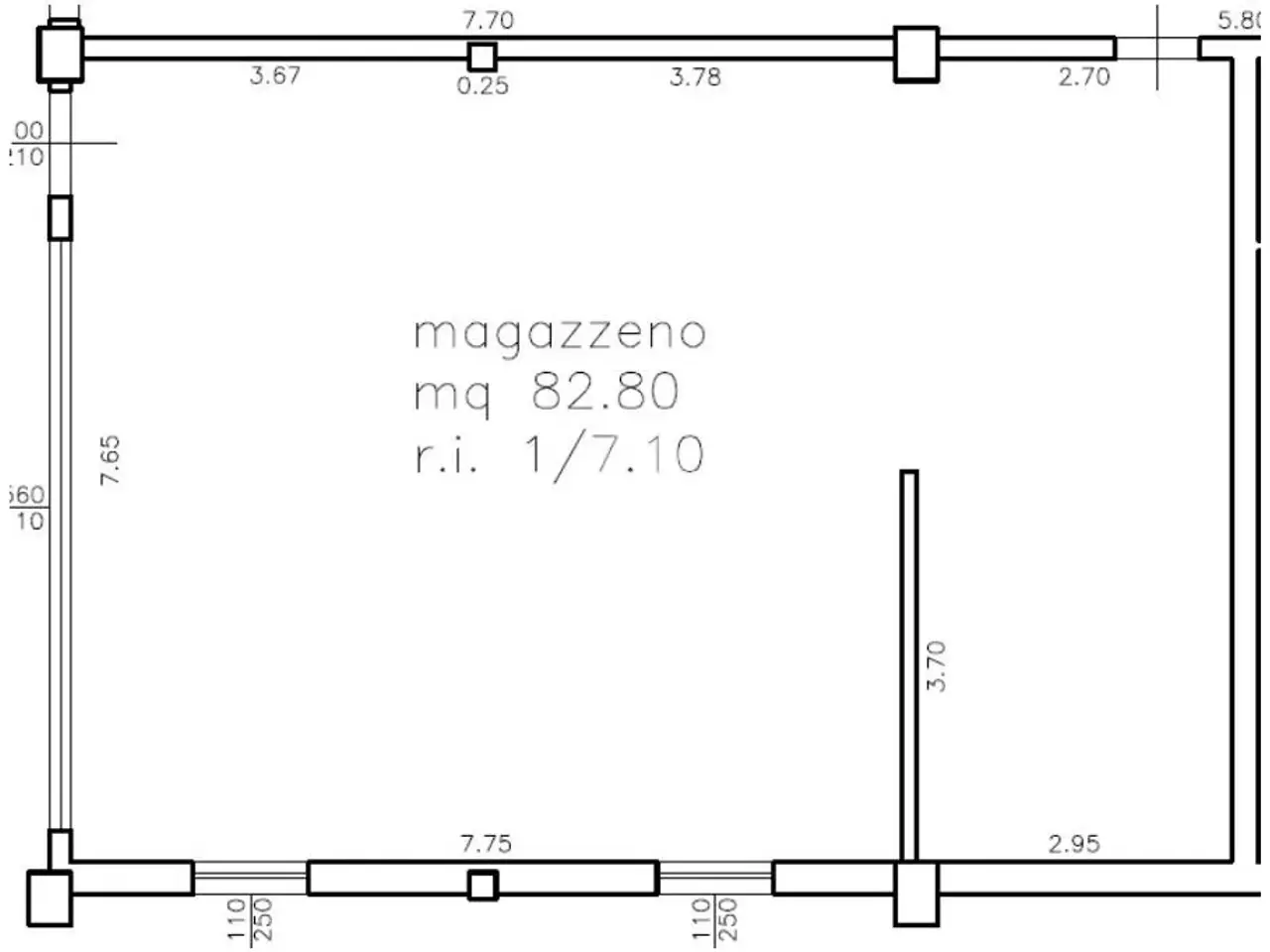 Negozio in Via Emilia 2140, Longiano, {3} - Planimetria 1