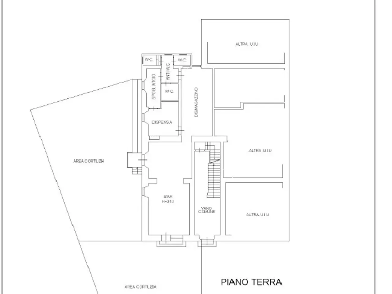 Bar in Via Nazionale 58, Fornovo Di Taro, {3} - Planimetria 1