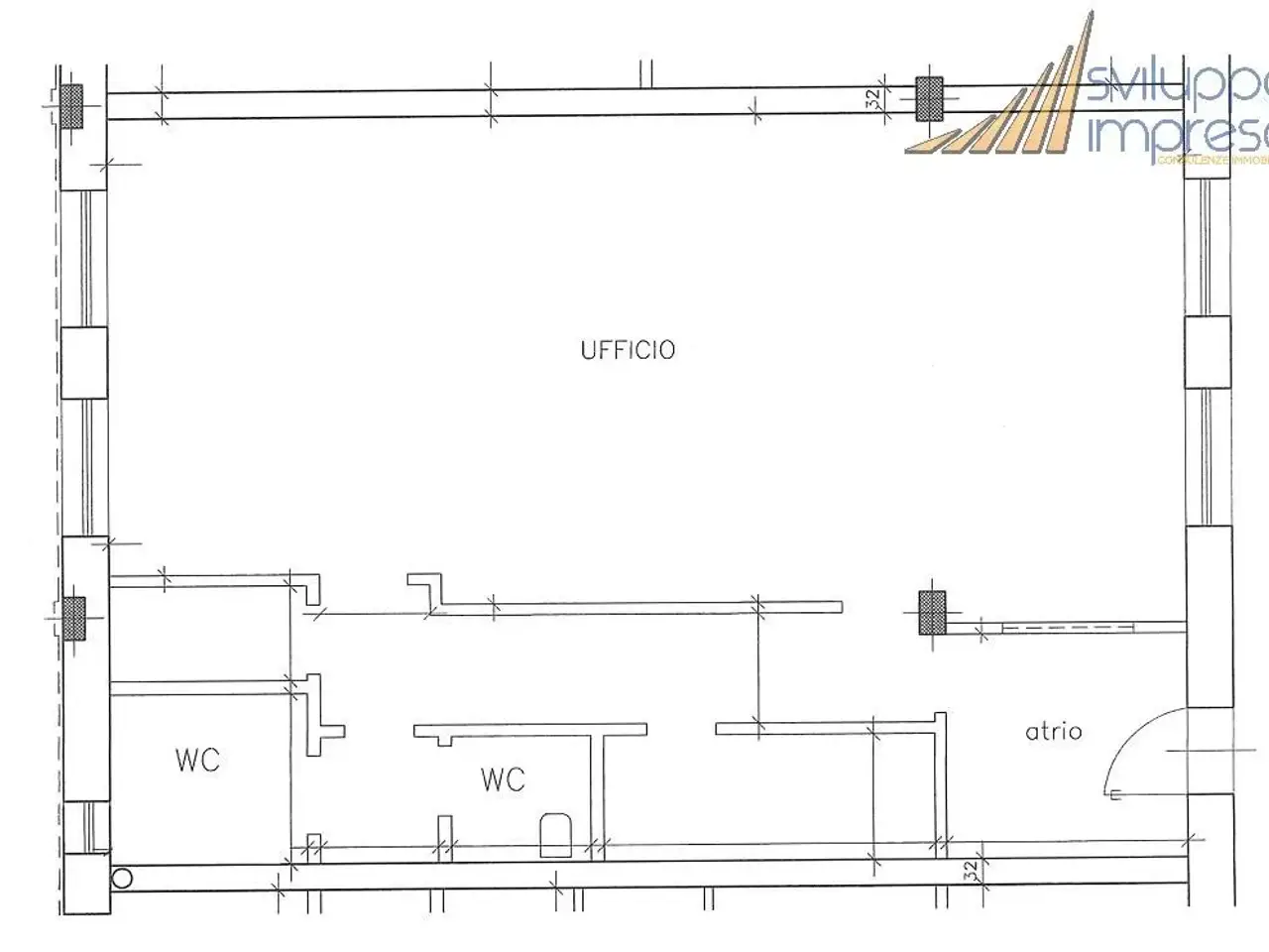 Ufficio in Via Sondrio 4, Paderno Dugnano, {3} - Planimetria 1