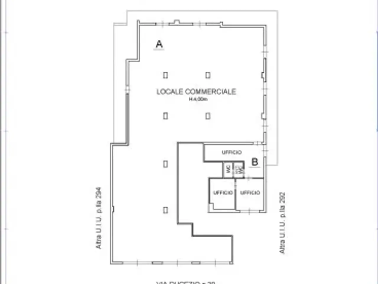 Negozio in Via Ducezio 40, Ragusa, {3} - Planimetria 1
