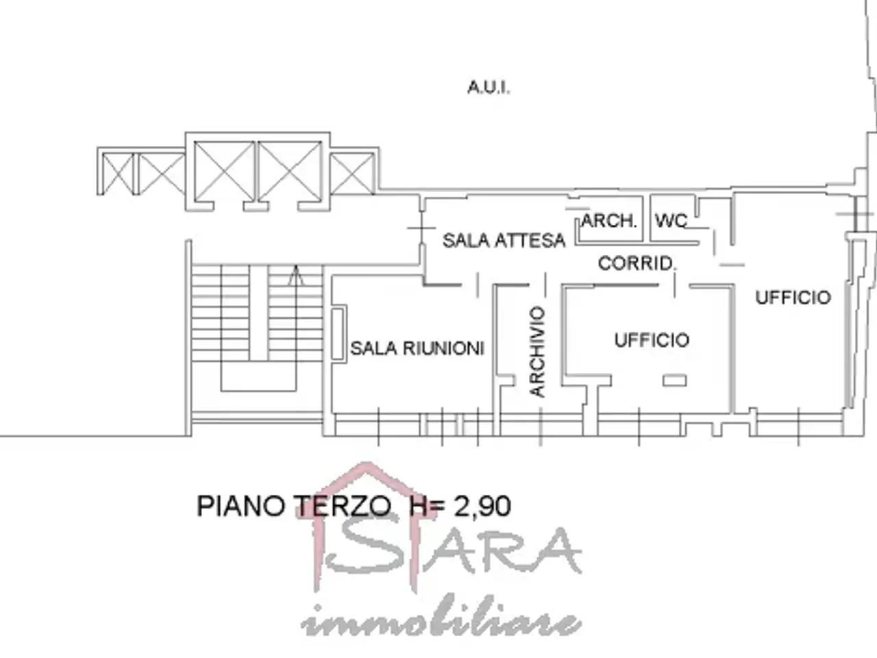 Ufficio in Via Scrovegni, Padova, {3} - Planimetria 1