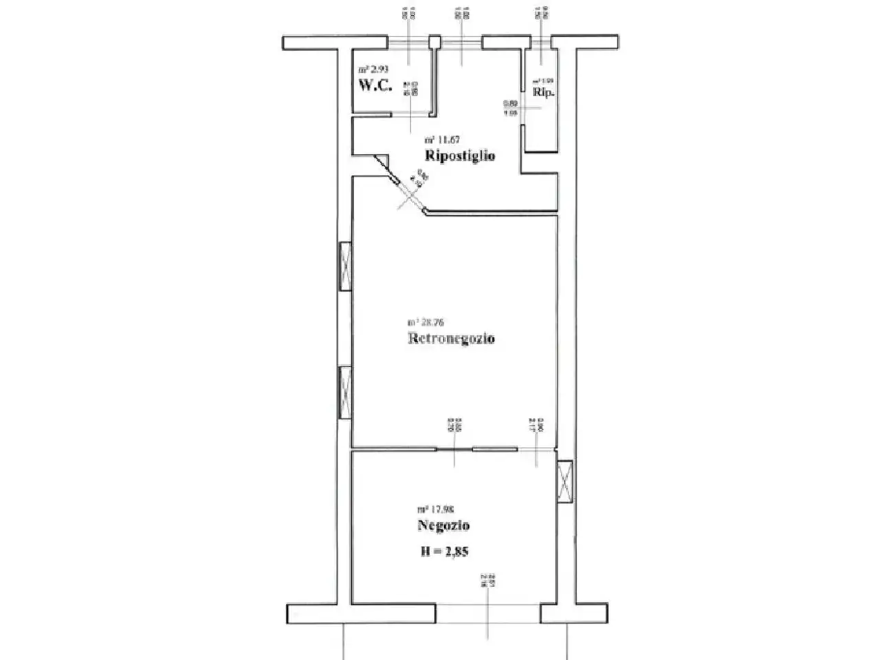 Negozio in Via Provinciale 23, Adro, {3} - Planimetria 1