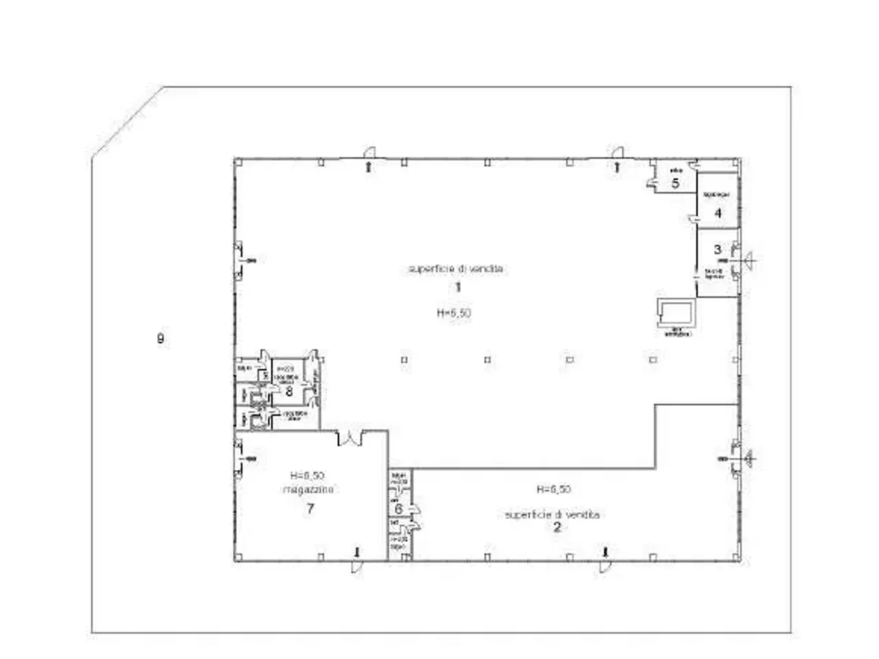 Capannone in Via Statale  Snc, Castell'Alfero, {3} - Planimetria 1